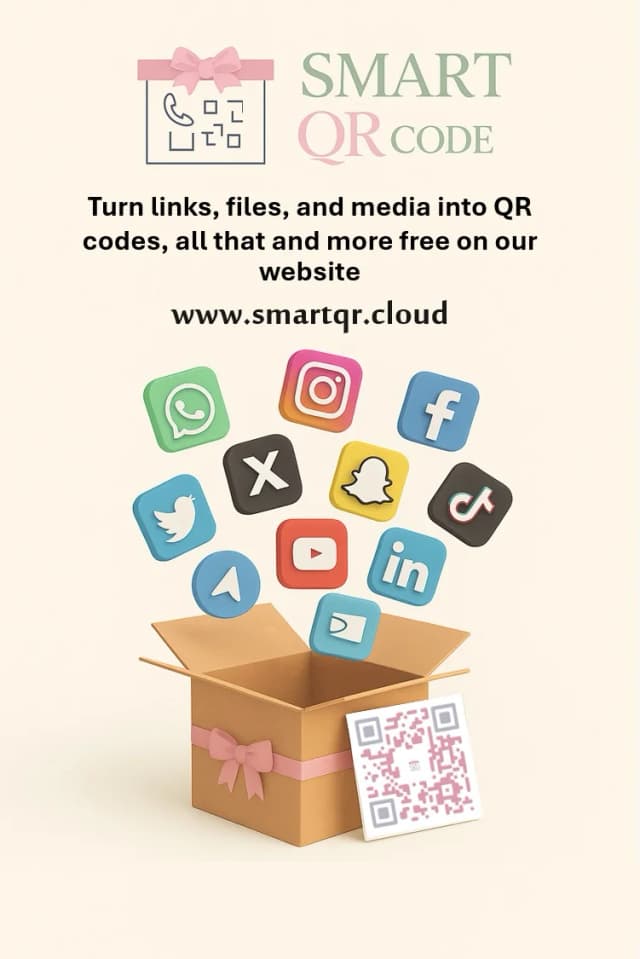 Custom QR code example with colors and logo - Professional QR generator